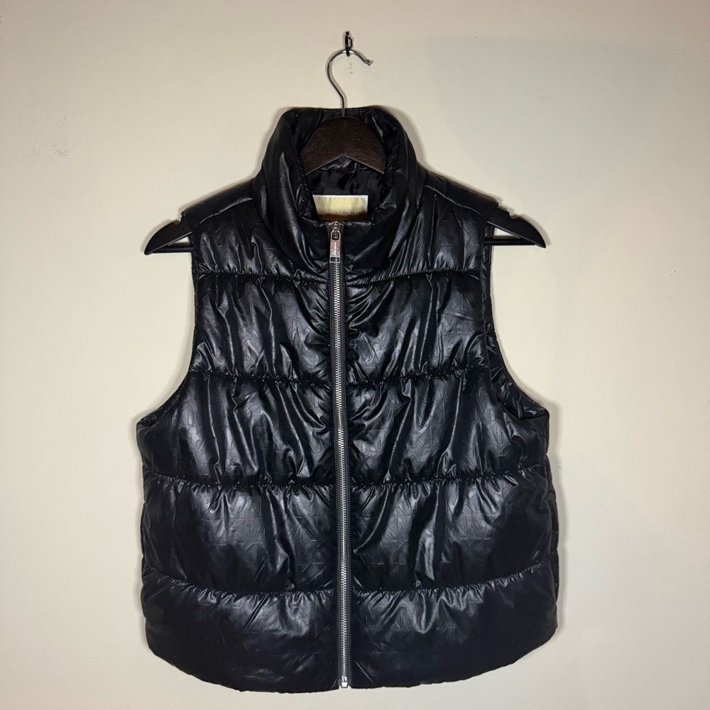 Michael Kors Charcoal Puffer Vest - Picture 3 of 9